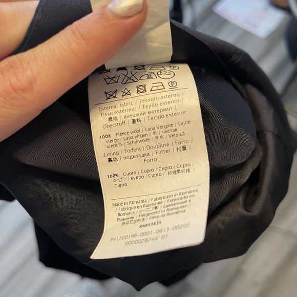 Men's Valentino Blazer Fleece Wool Black US 40 FR 50 Excellent! - Picture 7 of 8